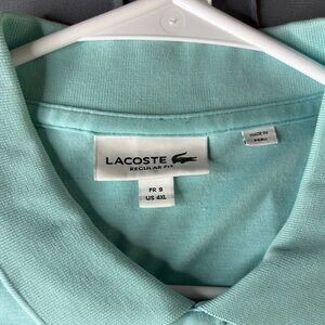 Lacoste Mint Green Polo Shirt